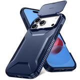 iPhone 18 Pro Max / 17 Pro Max EIDERWOOD Hybrid Plast Deksel m. Cam Slider - Blå