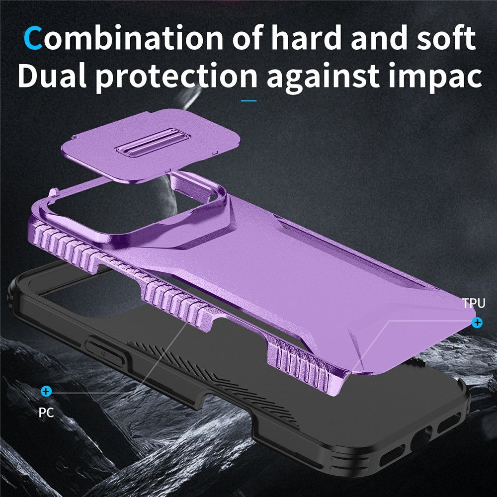 iPhone 18 Pro Max / 17 Pro Max EIDERWOOD Hybrid Plast Deksel m. Cam Slider - Lilla