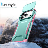 iPhone 18 Pro / 17 Pro EIDERWOOD Hybrid Plast Deksel m. Cam Slider - Turkis / Rosa