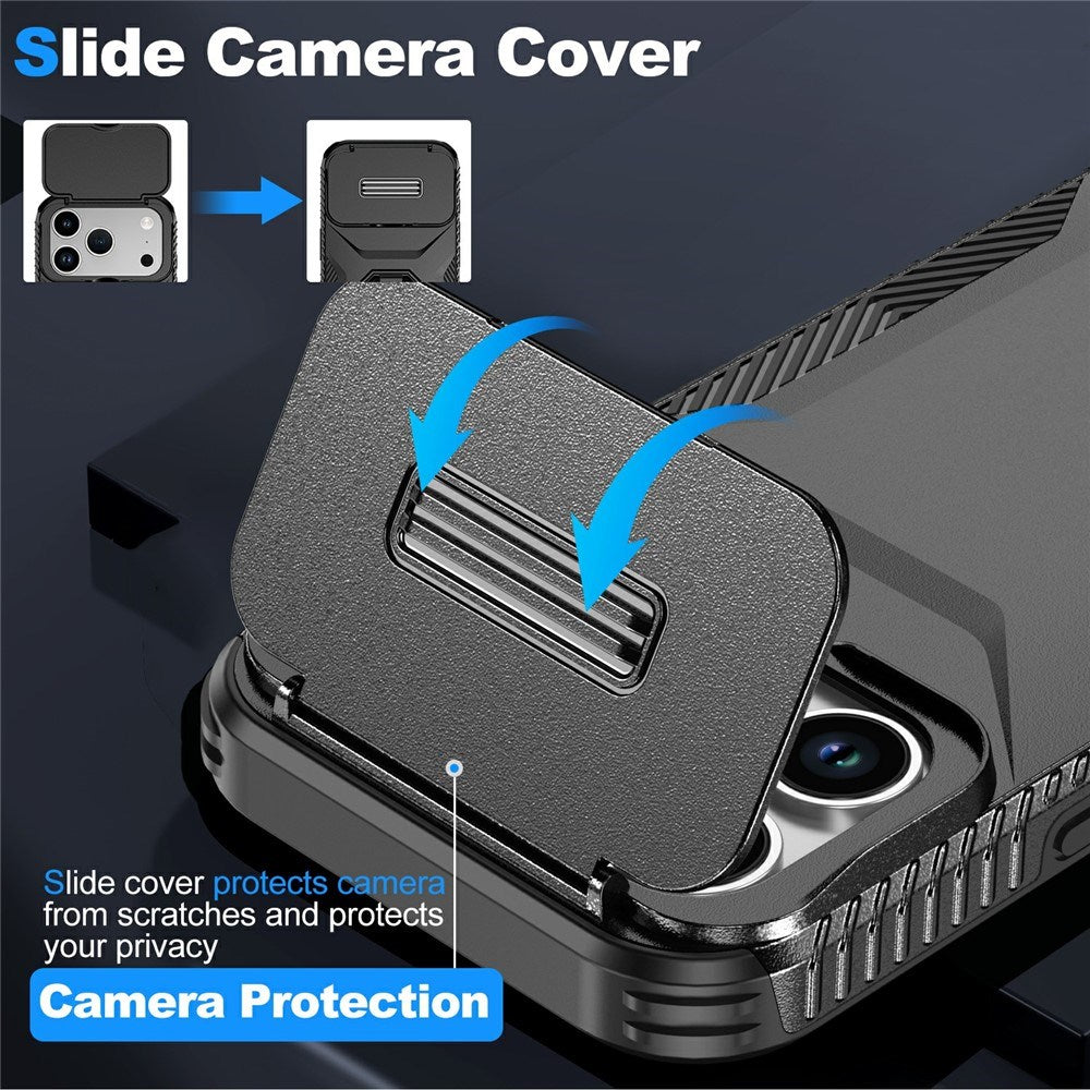 iPhone 18 Pro / 17 Pro EIDERWOOD Hybrid Plast Deksel m. Cam Slider - Svart