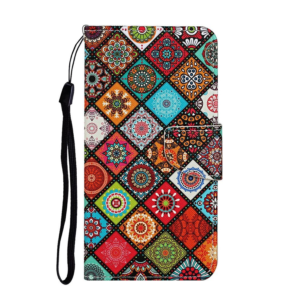 EIDERWOOD Samsung Galaxy A07 Kunstskinn Flip Deksel m. Lommebok & Stropp - Mønster
