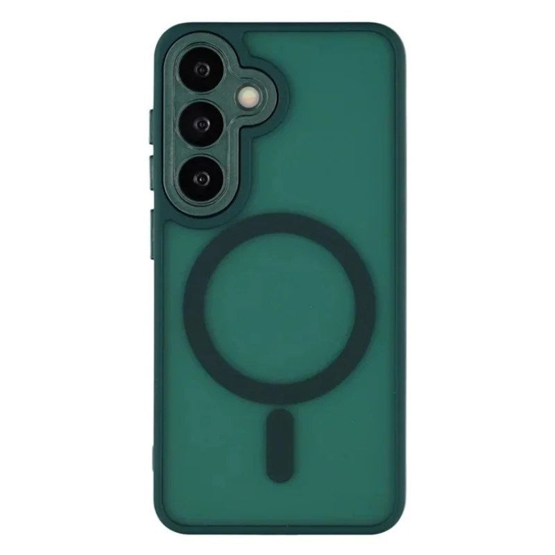 Samsung Galaxy S25 FE Hybrid Plast Deksel - MagSafe Kompatibel - Grønn