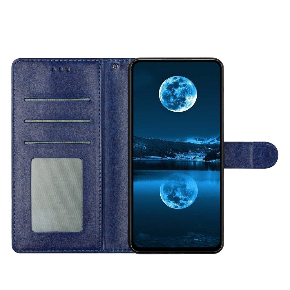Xiaomi 15T EIDERWOOD Kunstskinn Flippdeksel med Kortholder & Stropp – Blå