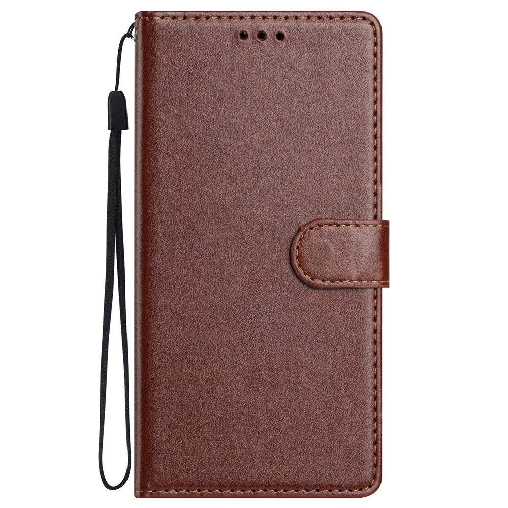 Xiaomi 15T EIDERWOOD Kunstskinn Flippdeksel med Kortholder & Stropp – Brun