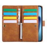 iPhone 18 Pro Max / 17 Pro Max EIDERWOOD Kunstskinn Flip Deksel m. Lommebok - Lysbrun
