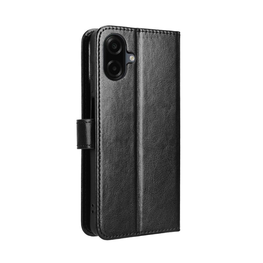 EIDERWOOD Samsung Galaxy A07 Kunstskinn Flip Deksel m. Strop - Svart