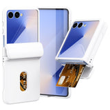EIDERWOOD Samsung Galaxy Z Flip7 FE / Flip6 Hard Plast Deksel m. Kortholder - Hvit