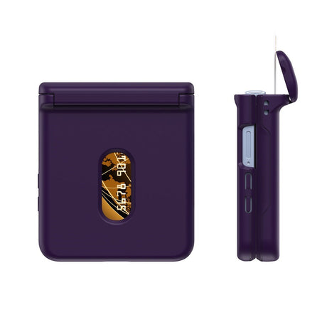 EIDERWOOD Samsung Galaxy Z Flip7 FE / Flip6 Hard Plast Deksel m. Kortholder - Mørklilla