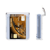 EIDERWOOD Samsung Galaxy Z Flip7 FE / Flip6 Hard Plast Deksel m. Kortholder - Gjennomsiktig