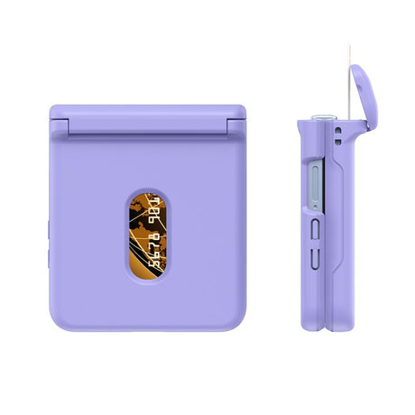 EIDERWOOD Samsung Galaxy Z Flip7 Hard Plast Deksel m. Kortholder - Lilla