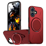 EIDERWOOD iPhone 17 Deksel med Roterende Kickstand – Rød