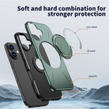 EIDERWOOD iPhone 17 Deksel med Roterende Kickstand – Grønn