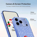 EIDERWOOD iPhone 17 Pro Fleksibelt Plast Juledeksel med Motiv - Gjennomsiktig / Snømann