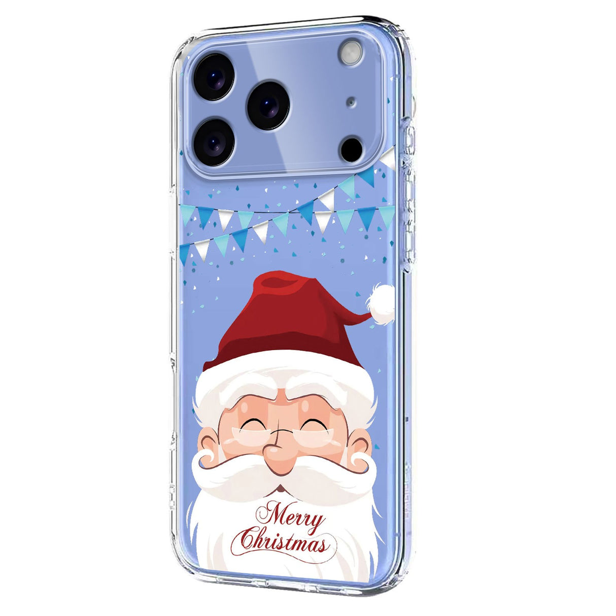 EIDERWOOD iPhone 17 Pro Fleksibelt Plast Juledeksel med Motiv - Gjennomsiktig / Julenissen