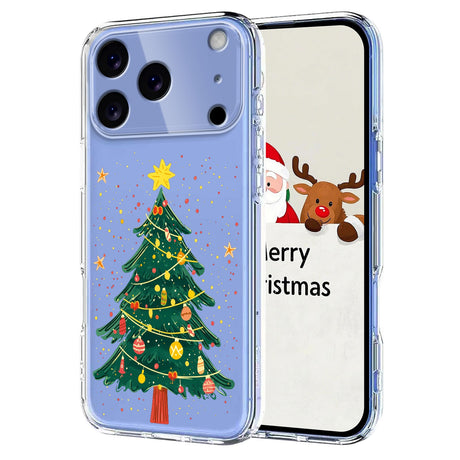 EIDERWOOD iPhone 17 Pro Fleksibelt Plast Juledeksel med Motiv - Gjennomsiktig / Juletre