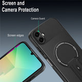 Samsung Galaxy A07 EIDERWOOD Hybrid Deksel med Stativfunksjon - MagSafe Kompatibel - Svart