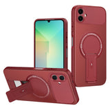 Samsung Galaxy A07 EIDERWOOD Hybrid Deksel med Stativfunksjon - MagSafe Kompatibel - Rød