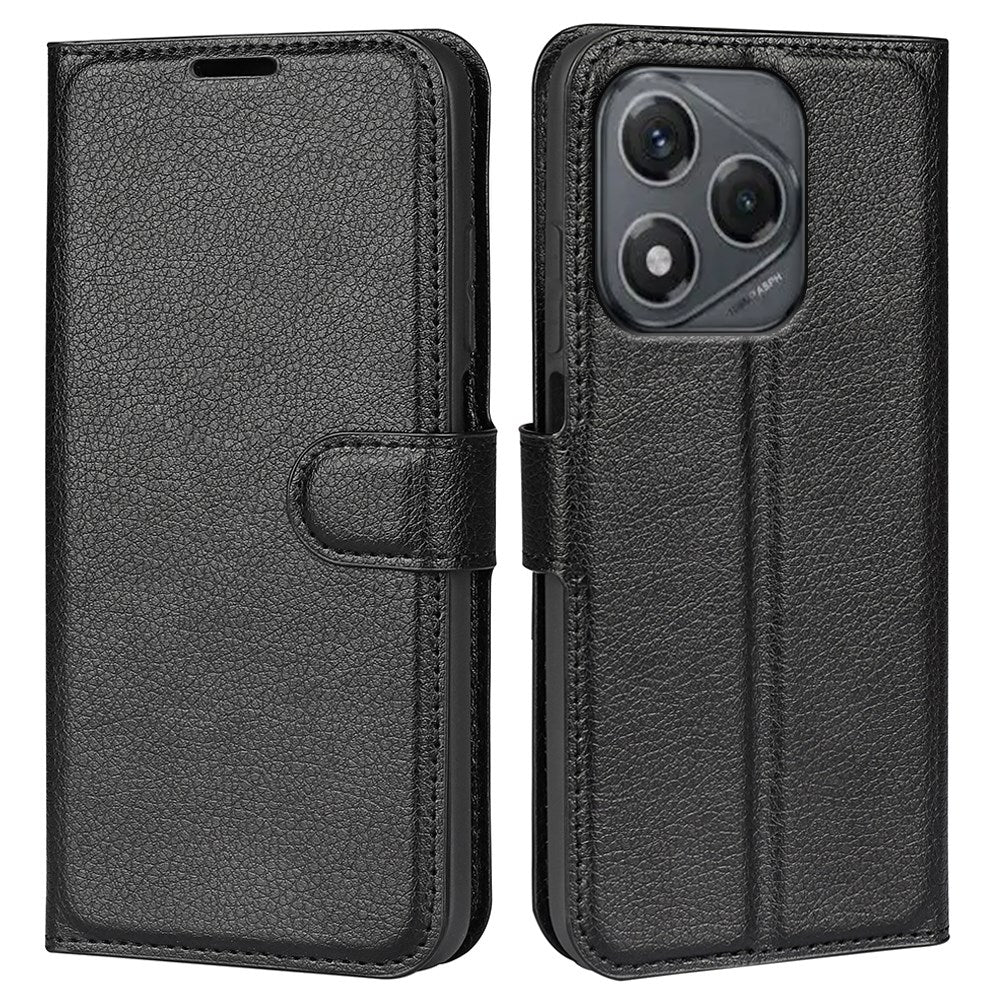 EIDERWOOD Honor 400 Smart Kunstskinn Flip Deksel m. Kortholder & Ståfunksjon - Svart