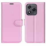 EIDERWOOD Honor 400 Smart Kunstskinn Flip Deksel m. Kortholder & Ståfunksjon - Rosa