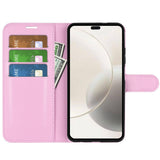 EIDERWOOD Honor 400 Smart Kunstskinn Flip Deksel m. Kortholder & Ståfunksjon - Rosa