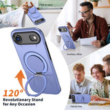 EIDERWOOD iPhone Air Deksel med Roterende Kickstand – Lilla