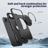 EIDERWOOD iPhone Air Deksel med Roterende Kickstand – Svart