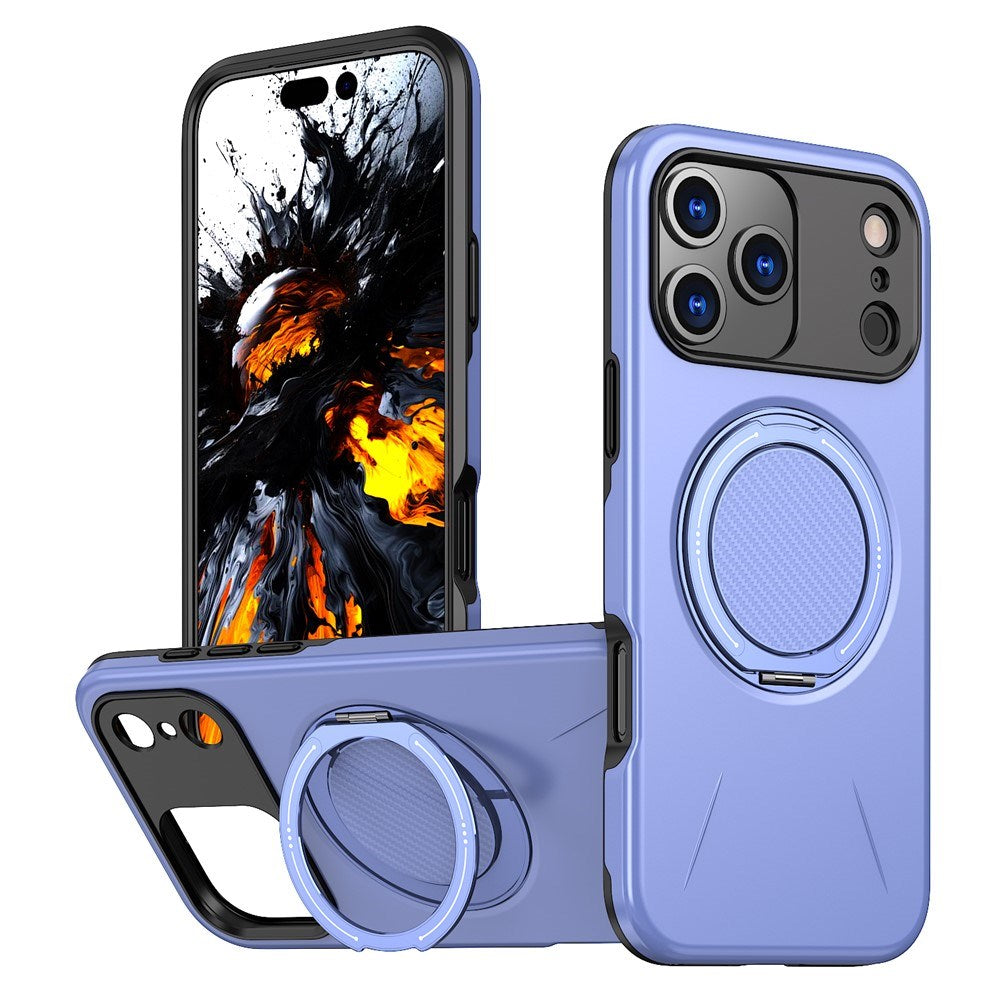 EIDERWOOD iPhone 17 Pro Deksel med Roterende Kickstand – Lilla