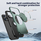 EIDERWOOD iPhone 17 Pro Deksel med Roterende Kickstand – Grønn