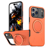 EIDERWOOD iPhone 17 Pro Max Deksel med Roterende Kickstand – Oransje