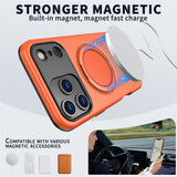 EIDERWOOD iPhone 17 Pro Max Deksel med Roterende Kickstand – Oransje