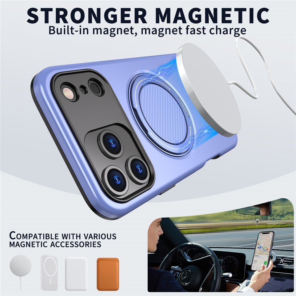 EIDERWOOD iPhone 17 Pro Max Deksel med Roterende Kickstand – Lilla