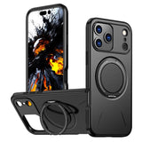 EIDERWOOD iPhone 17 Pro Max Deksel med Roterende Kickstand – Svart