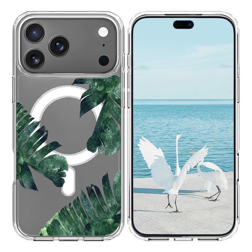 EIDERWOOD iPhone 17 Pro Hybrid Plast Deksel – MagSafe-kompatibelt – Jungelblader