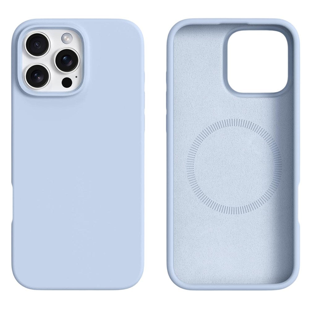iPhone 16 Pro Max 2-i-1 Silikon & Hard Plast Deksel - MagSafe Kompatibel - Lysblå