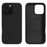 iPhone 16 Pro 2-i-1 Silikon & Hard Plast Deksel - MagSafe Kompatibel - Svart
