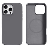 iPhone 16 Pro 2-i-1 Silikon & Hard Plast Deksel - MagSafe Kompatibel - Mørkegrå