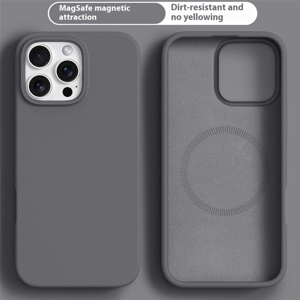 iPhone 16 Pro 2-i-1 Silikon & Hard Plast Deksel - MagSafe Kompatibel - Mørkegrå