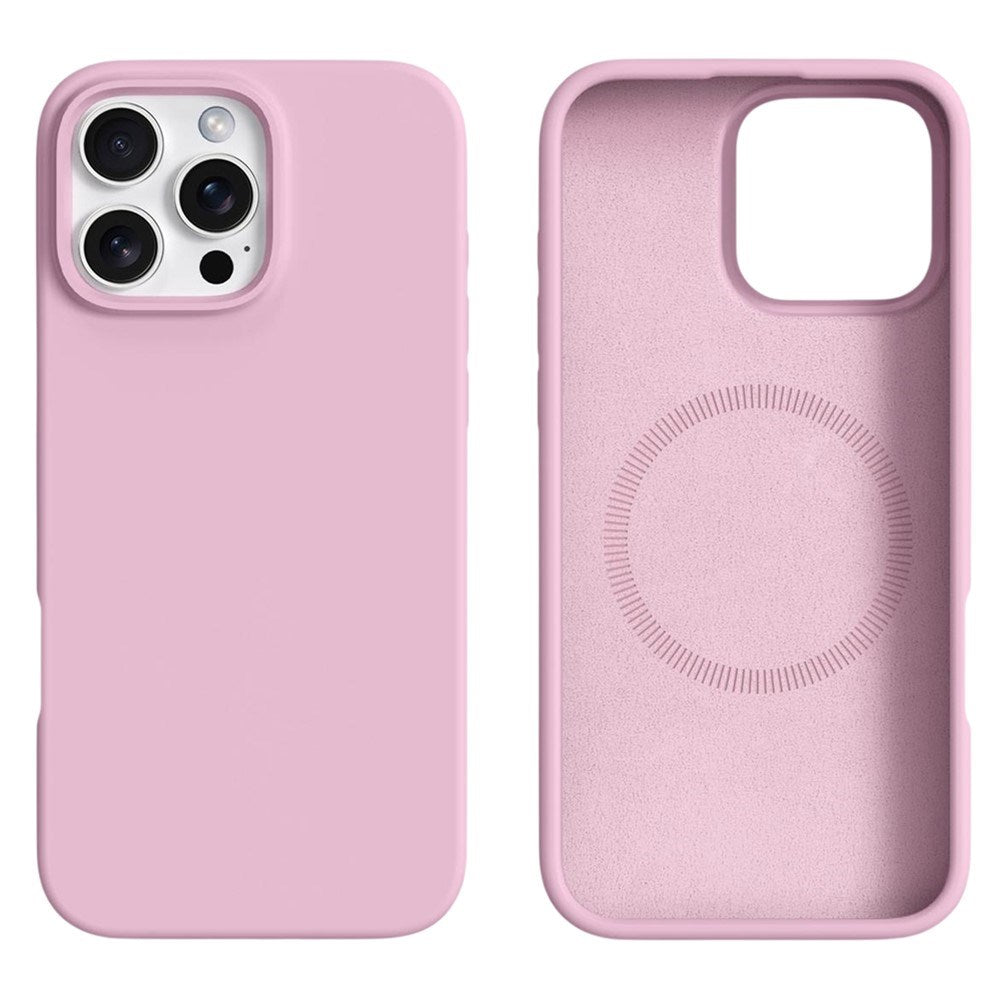 iPhone 16 Pro 2-i-1 Silikon & Hard Plast Deksel - MagSafe Kompatibel - Rosa