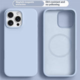 iPhone 16 Pro 2-i-1 Silikon & Hard Plast Deksel - MagSafe Kompatibel - Lysblå