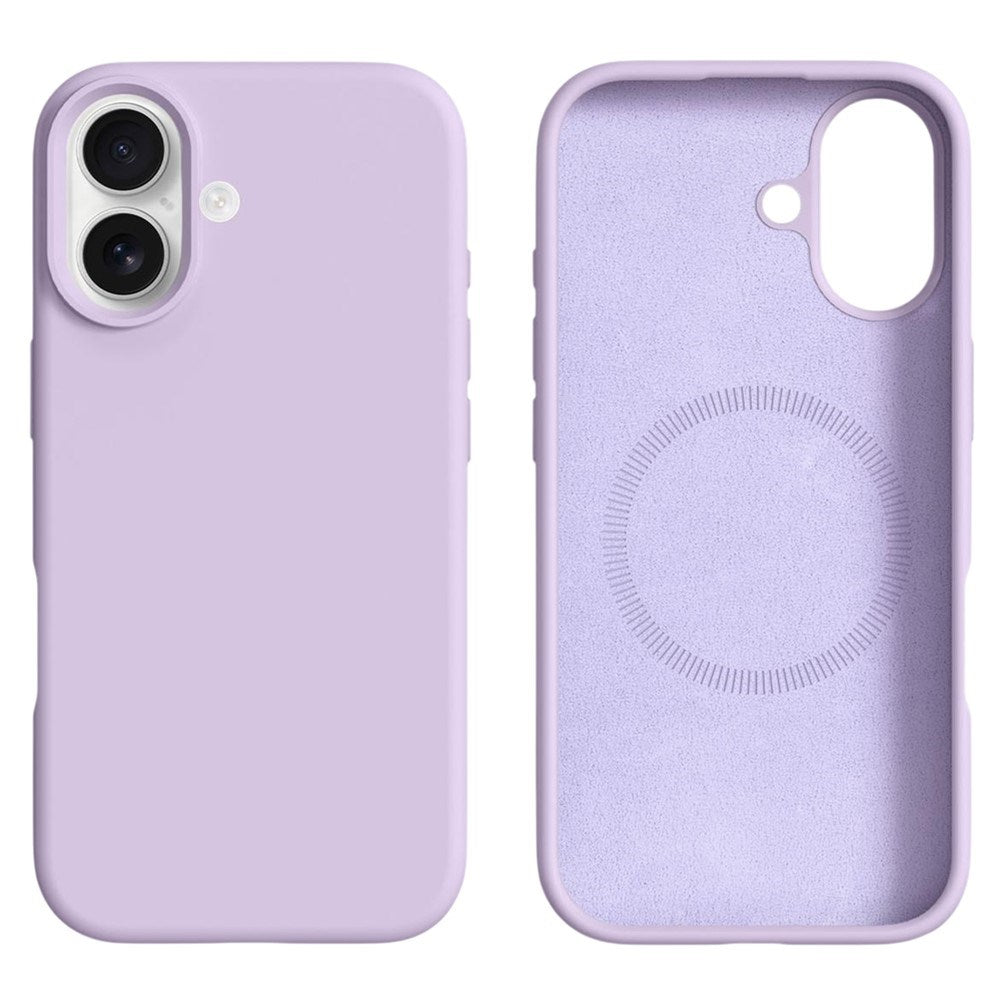 iPhone 16 2-i-1 Silikon & Hard Plast Deksel - MagSafe Kompatibel - Lilla