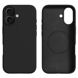 iPhone 16 2-i-1 Silikon & Hard Plast Deksel - MagSafe Kompatibel - Svart
