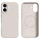 iPhone 17 2-i-1 Silikon- og Hard Plast Deksel – MagSafe-kompatibelt – Hvit