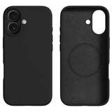 iPhone 17 2-i-1 Silikon- og Hard Plast Deksel – MagSafe-kompatibelt – Svart
