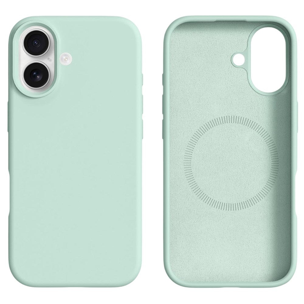 iPhone 17 2-i-1 Silikon- og Hard Plast Deksel – MagSafe-kompatibelt – Lys Grønn