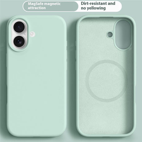 iPhone 17 2-i-1 Silikon- og Hard Plast Deksel – MagSafe-kompatibelt – Lys Grønn