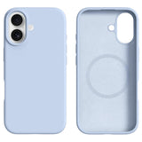 iPhone 17 2-i-1 Silikon- og Hard Plast Deksel – MagSafe-kompatibelt – Babyblå