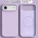 iPhone Air 2-i-1 Silikon- og Hard Plast Deksel – MagSafe-kompatibelt – Lys Lilla