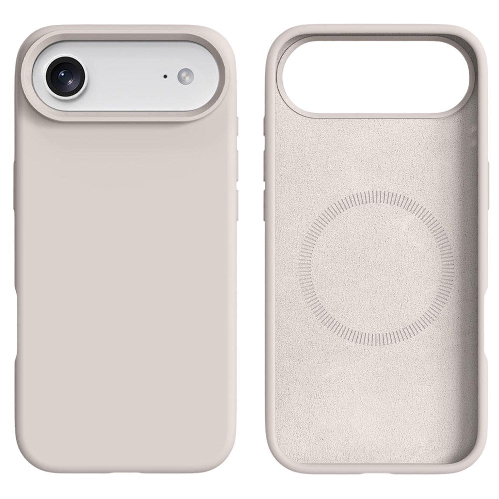 iPhone Air 2-i-1 Silikon- og Hard Plast Deksel – MagSafe-kompatibelt – Hvit