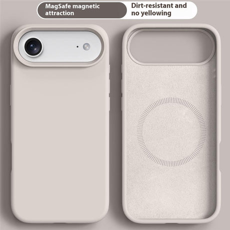 iPhone Air 2-i-1 Silikon- og Hard Plast Deksel – MagSafe-kompatibelt – Hvit