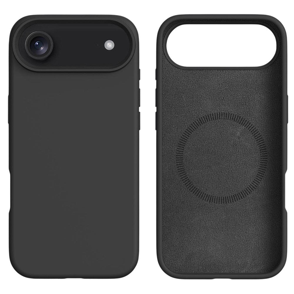 iPhone Air 2-i-1 Silikon- og Hard Plast Deksel – MagSafe-kompatibelt – Svart
